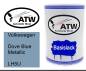 Preview: Volkswagen, Dove Blue Metallic, LH5U: 500ml Lackdose, von ATW Autoteile West.